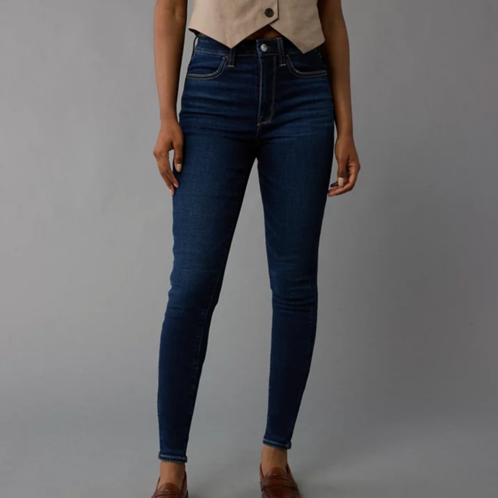 American Eagle Outfitters Deep Indigo Skinny Jeans